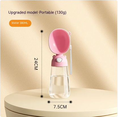 Portable Dog Water Bottle & Feeder for Pets, Travel Water Dispenser and Bowl